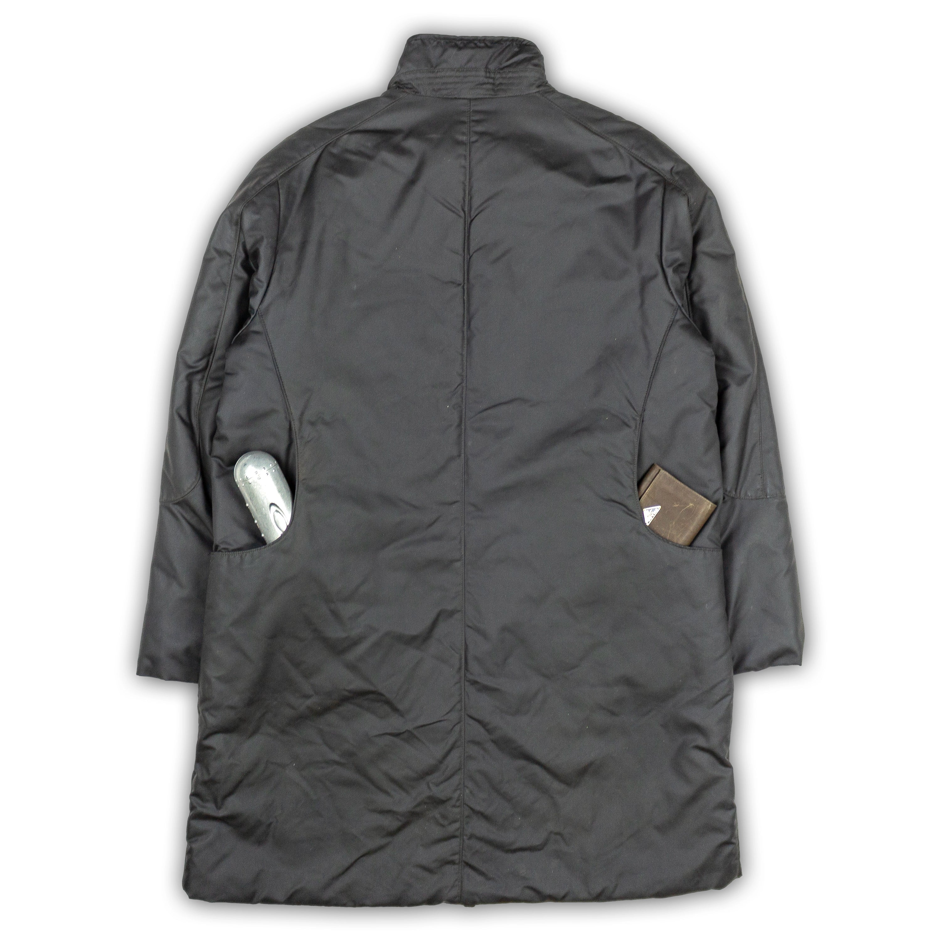 Metallic Egg Cell Parka Jacket