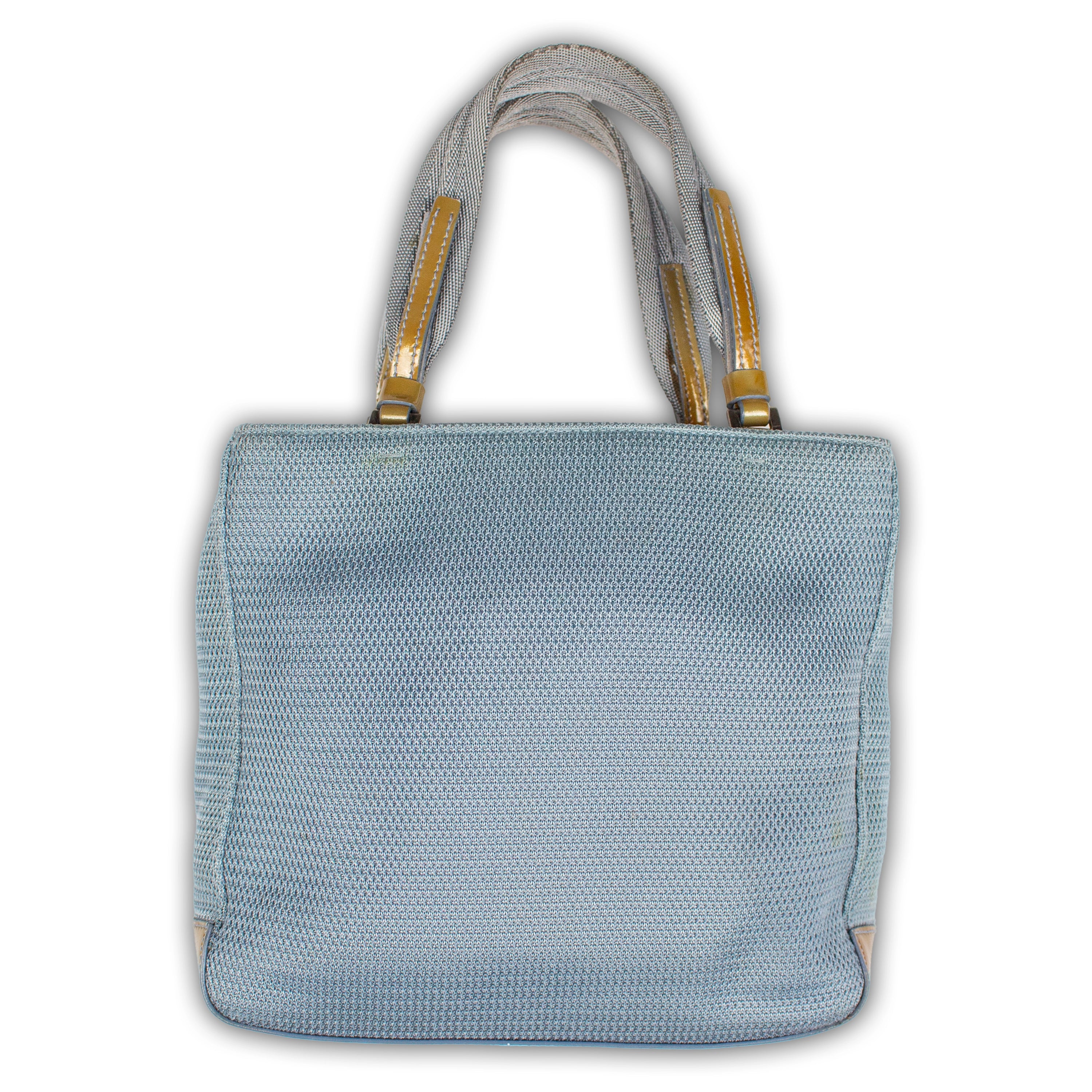 Baby Blue Nylon/Mesh Handbag